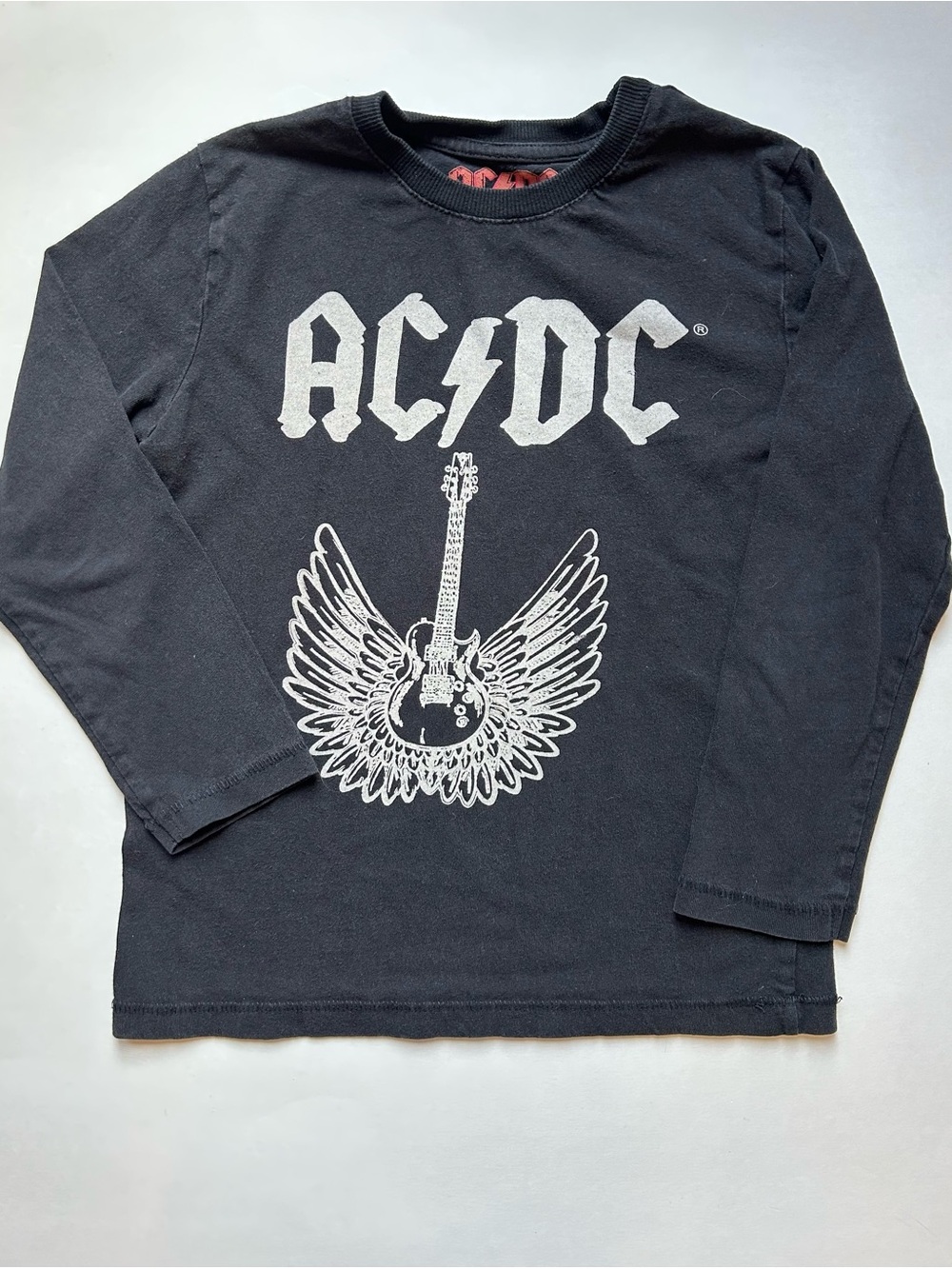 Zara Boys AC/DC Kids' Black Long-Sleeve Graphic Tee